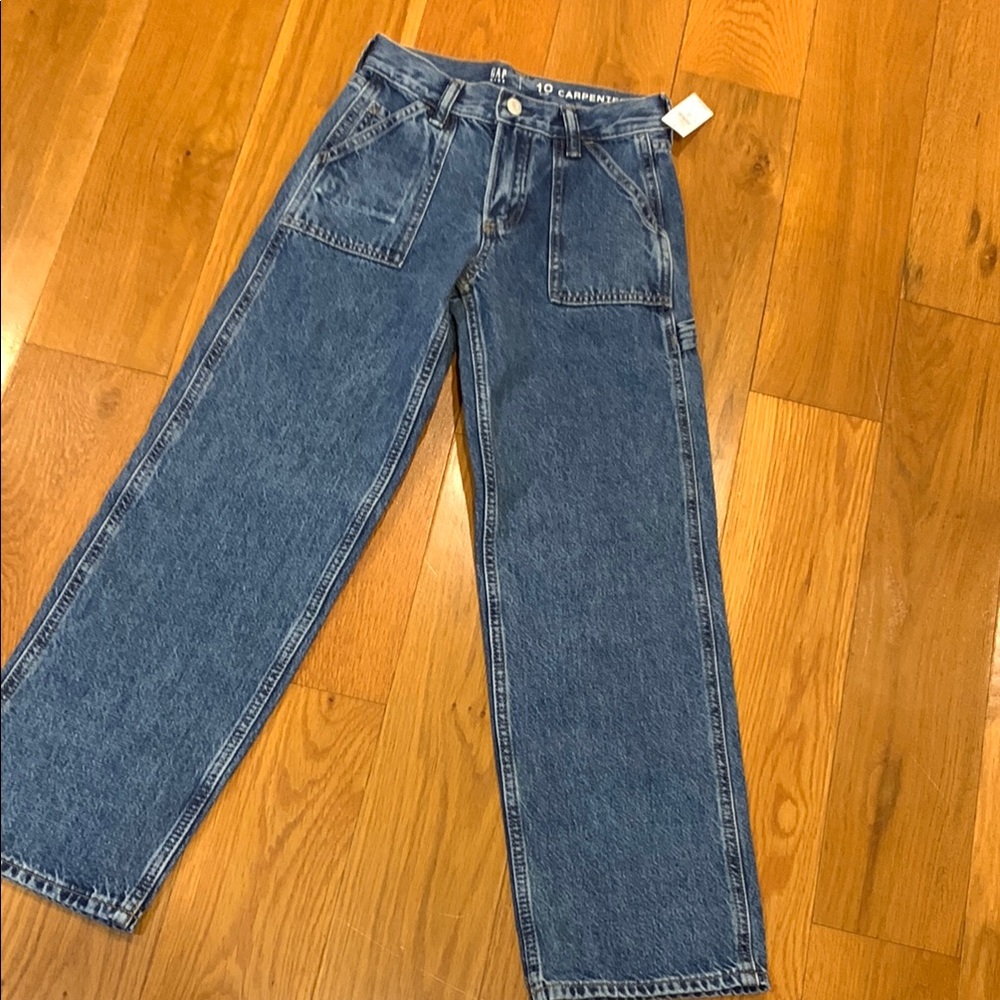 NWT Gap boys carpenter Blue Jeans 10 slim